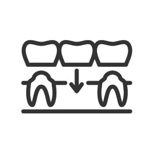 Icon for dental bridge services at Sango Hills Dental.